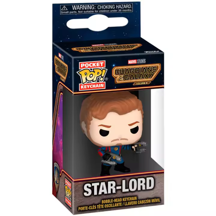 Llavero Pocket POP Marvel Guardianes de la Galaxia 3 Star-LordFigura  Coleccionable - Idea de Regalo- Mercancia Oficial - Juguetes para Niños y Adultos - Movies Fans - Muñeco para Coleccionistas y Exposición - 1