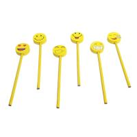 Lápices con gomas gigantes de emoticonos. Con 6 divertidas caras diferentes + Libretas emoticonos con 4 diseños. Un original y práctico regalo infantil para dar a niños y niñas en fiestas de cumpleaños, colegios o guarderías. - details 2