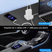 Cable De Carga Rápida Tipo C 90 Grados 6A 67W 120W Para Xiaomi 11 12 13T 14 Redmi Note 11T 12T 13 pro POCO F4 F5 X4 X5 Pack De 2 - details 12