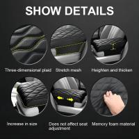Almohadilla De Reposabrazos Para Coche De Cuero PU Con Bordado De Onda Protección Del Consolador Central Cubierta De Caja De Almacenamiento Accesorio Automotriz - details 1