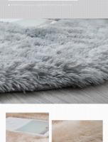 Carpetas Suaves De Peluche Redondas Para Sala De Estar Decoración De Hogar Dormitorio Y Habitación De Niños Alfombra Gruesa Pile Blanca - details 12