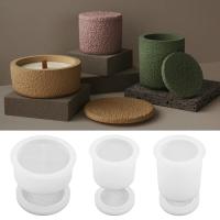 Molde De Velas 3D DIY En Forma Irregular Geométrica De Silicona Para Crear Figuras Con Cimento Y Gypsum Con Tapa Incluida - details 3