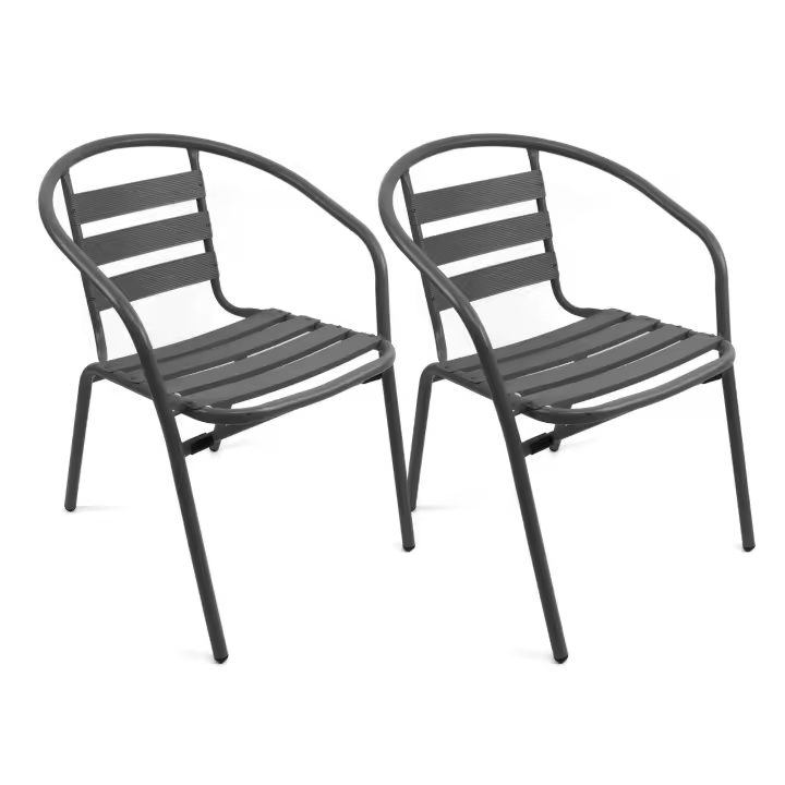 The Secret Home - Sillas de Aluminio para Jardín - Pack de 2 - Varios Colores - 1