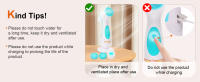Cepillo de limpieza eléctrico recargable con 3 cabezales intercambiables para limpieza profunda, exfoliación y masaje, resistente al agua, apto para todo tipo de pieles (rosa/azul) - details 7