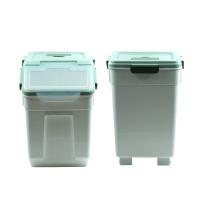 DZL contenedor de plástico para comida pienso para mascota con Ruedas  36.50L tapa desmontable y hermetico (ancho 22cm x alto 41.50cm x largo 40cm) - details 8