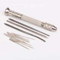 Kit De Costura De Cuero 5 Piezas Con Agujas Reemplazables Y Mango Herramientas De Reparación De Zapatos DIY Set De Taladro Y Agujas De Costura - details 5