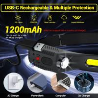 Linterna Frontal LED Recargable USB Con Batería Integrada Torcha De Cabeza Para Camping Pesca Exterior Resistente Al Agua - details 3