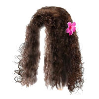Juego De Accesorios De Disfraz Moana 2 Para Niñas Con Peluca Y Collar Clip De Flor Vestimenta Vaiana Para Carnaval Regalo De Navidad - details 3