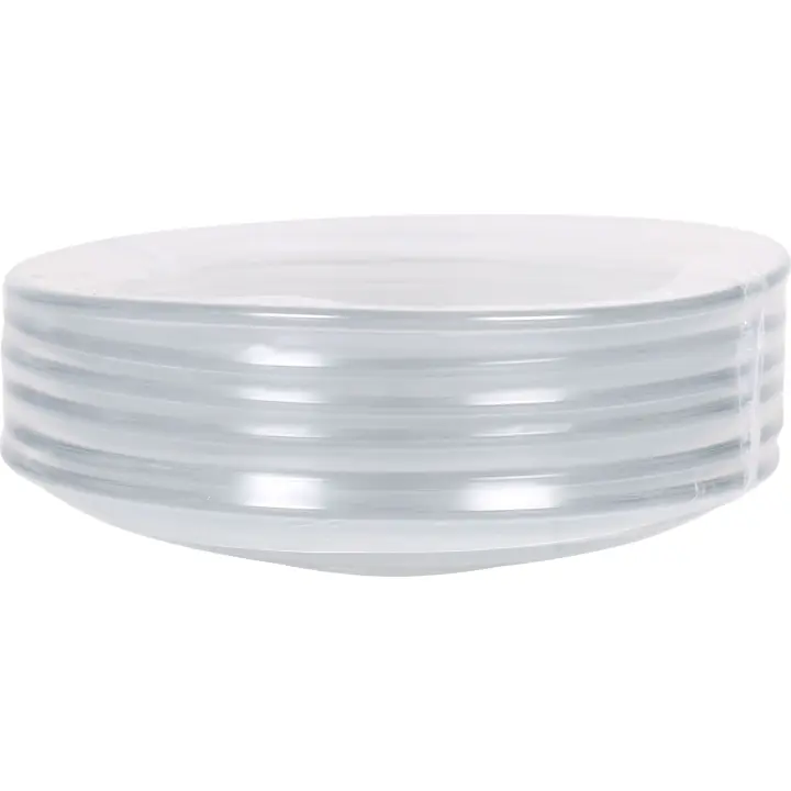 Duralex - Set de 6 Platos Transparentes Gigogne 134cm - Platos Resistentes y Duraderos, Ideales para el Uso Diario, de Vidrio Templado, Versátiles y Fáciles de Limpiar, Aptos para Lavavajillas - 1