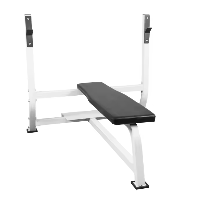 Gorilla Sports Banco de Pesas de Press Ancho en color Blanco - 1