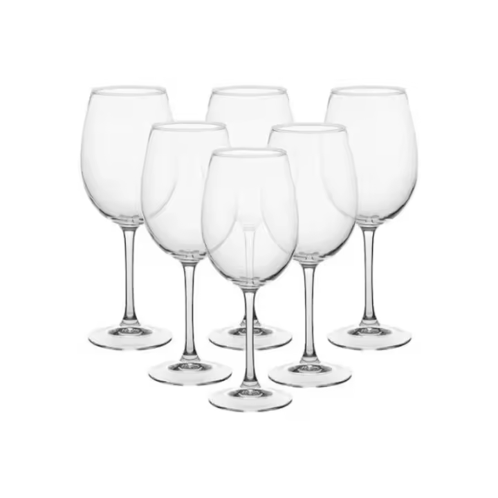 MAXHOME-Copa vino 570ml,juego de 6 piezas, 570 ml, transparente - 1