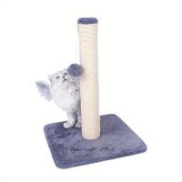 Palo De Afilado Vertical Para Gatos Con Pluma De Pelo Suave Y Sisal Marco De Subida Para Gatos Pequeños Juguete Anti-estrés Duradero Y No Caído - details 2