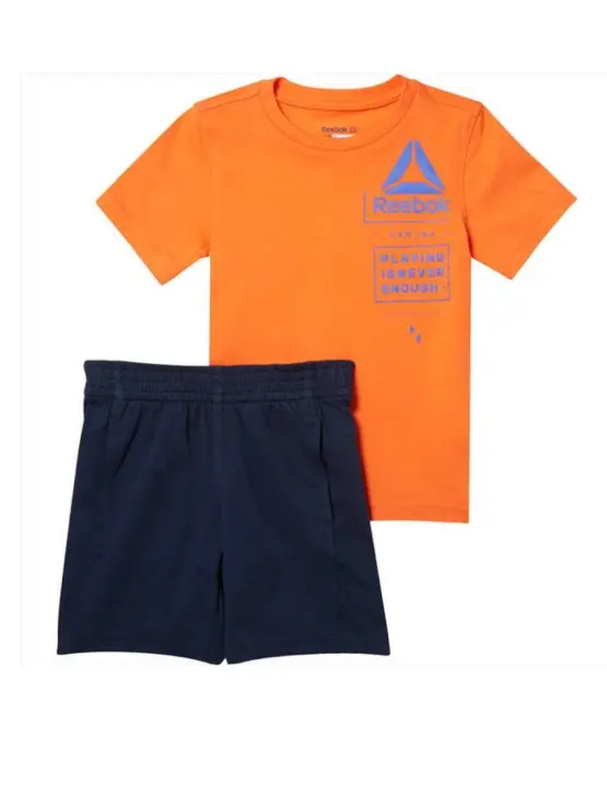 Conjunto Reebok Ess Niño Naranja/Marino - Marca Reebok - 1