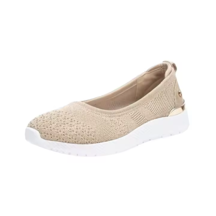 Manoletinas Deportivas Xti Elásticas Para Mujer Color Beige - 1