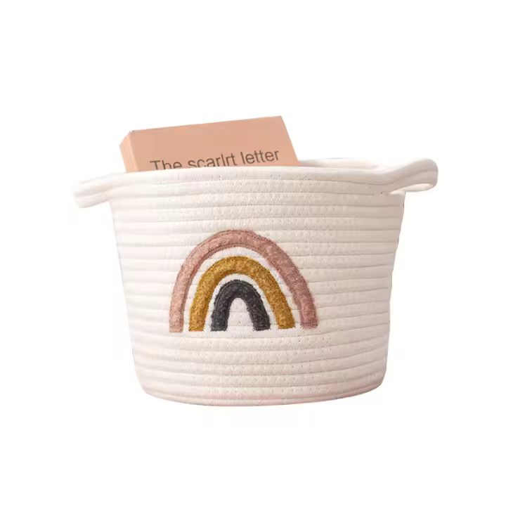Cesta de ropa para bebé, cesta de juegos para niños, cesta de almacenamiento, duradera, compacta y exquisita, organización multifuncionales, perfecta para el hogar, juegos y ropa. - 1
