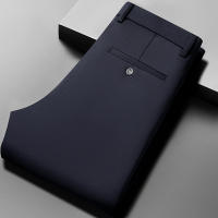 Pantalones Casuales Para Hombre Verano 29-42 Mallas Elásticas Suaves Y Frescas Sin Hierro Estilo Recto Ligeros Para El Día - details 22