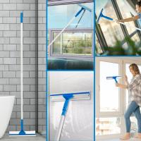 Cepillo De Limpieza De Ventanas Ajustable Con Mango Extensible Doble Cara Limpia De Vidrio Con Esponja De Silicona Herramienta De Limpieza Para El Hogar - details 6