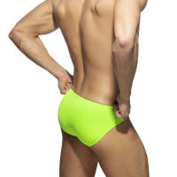 Bikini De Push up Para Hombres Briefs De Natación Sexy Mini Trunks De Baño Cortos De Playa Brasileños Desmiitizados Monocromáticos Talla Verdadera Neopreno Y Poliéster - details 3