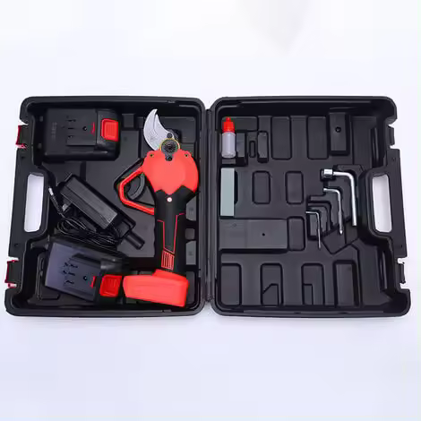 Tijeras de podar eléctricas de 40 mm de diámetro de corte, podadora de ramas de árboles, tijeras de podar eléctricas, batería de litio recargable de 1,5 Ah, mango antideslizante (tamaño: 1x1.5AH) - 1