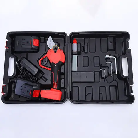 Tijeras de podar eléctricas de 40 mm de diámetro de corte, podadora de ramas de árboles, tijeras de podar eléctricas, batería de litio recargable de 1,5 Ah, mango antideslizante (tamaño: 1x1.5AH) - 1