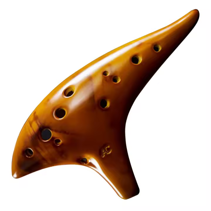 Ocarina De Cerámica Con 12 Agujeros En Tone Alto C Instrumento Profesional Para Amantes De La Música Principiantes Con Bolsa Protectora - 1