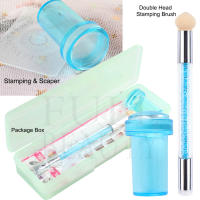 Set De 9 Piezas Para Arte De Uñas Con Placas De Estampado Silicona Estampador Escaper Pincel De Impresión Y Herramientas Para Manicura DIY - details 2