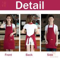Nueva Moda Del Delantal De Cocina Para Mujer Y Hombre Chef Trabajo Delantal Para Barbacoa Restaurante Bar Tienda Salones De Belleza Estudios Uniforme - details 18