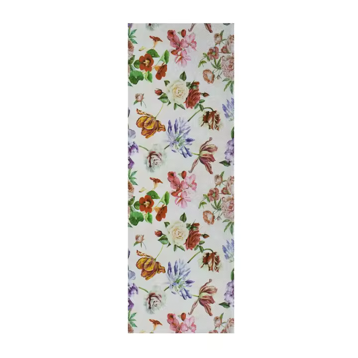 Alfombra vinílica de cocina diseño con flores en multicolor - SALLY MAGGIO | 48x200 cm - 1