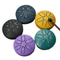 Bombo De Lengua De Acero De 3 Pulgadas 6 Tonos Mini Bombo Portátil Para Exteriores Accesorios De Percusión Incluyen Palos - details 0