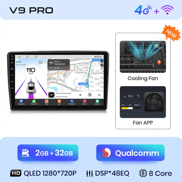 Junsun Android 13 Radio para Citroen C5 2008 2009 2010 2011 2012 2013 2014 2015 2016 2017 de Coche con Chip Qualcomm de 8 Núcleos CarPlay Inalámbrico Autorradio Estéreo Pantalla HD Multimedia - 1