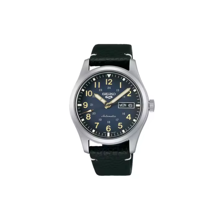 Reloj Seiko Hombre 5 Sports SRPG39K1 Acero Piel - 1