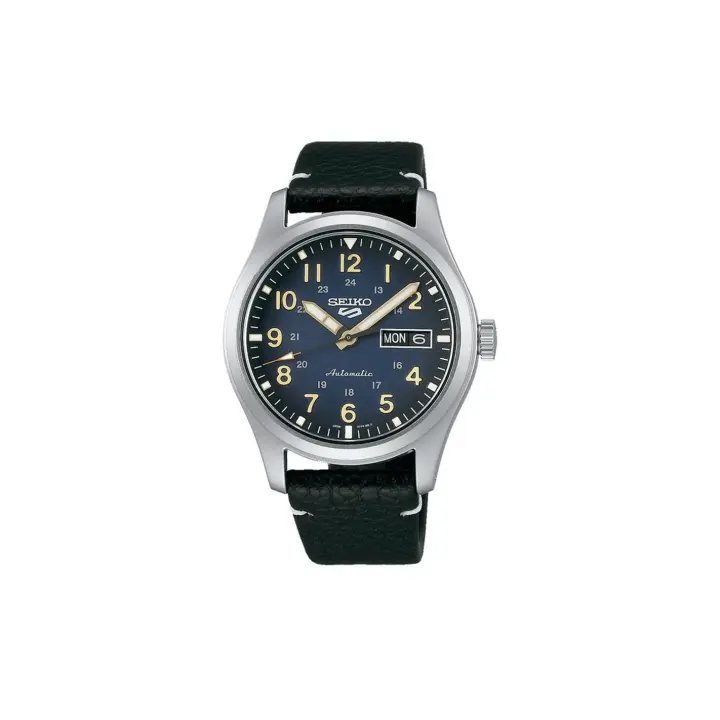 Reloj Seiko Hombre 5 Sports SRPG39K1 Acero Piel - 1