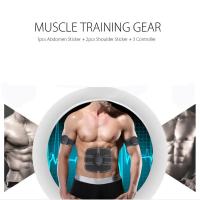 Estimulador Muscular Inteligente Entrenador De Abdomen Con Electrodo Para Pérdida De Peso Y Adelgazamiento Dispositivo De Modelado Corporal Negro Tamaño Multi SML - details 3