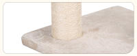 Nobleza - Rascador para Gatos, Poste de Rascador para Gatos, Cuerda de Sisal Natural con Bolas Juguete y Peine de Silicona para Gatos, 60x30x30cm (Color Beige) - details 2