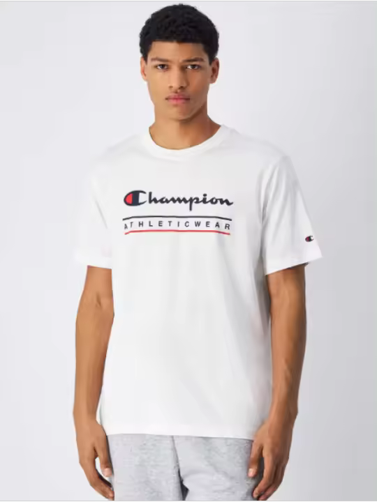 Camiseta Men Manga Corta Champion 0772 V25 Blanco Chccmv2572Dd - 1
