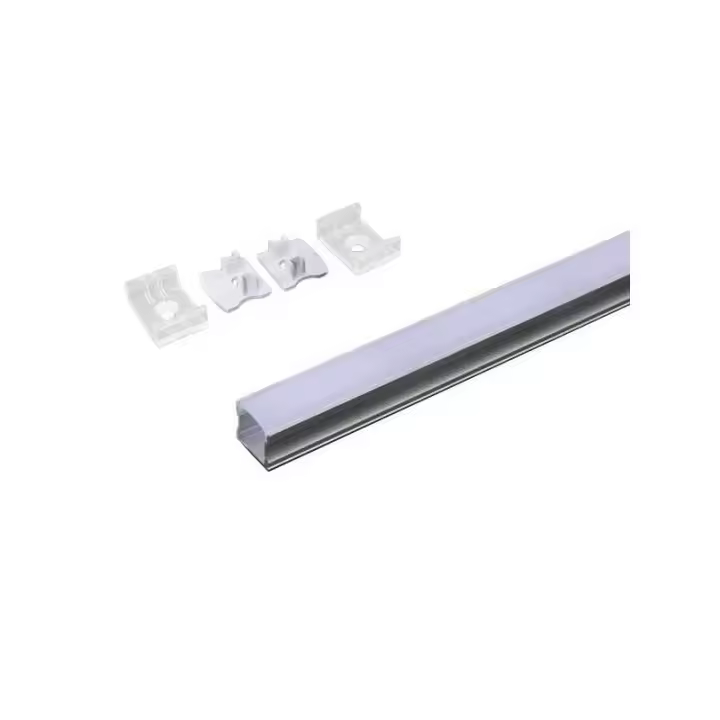 Perfil de aluminio Superficie 2000 x 17.2 x 15.5mm Milky Cover VT-8110  V-TAC - 1