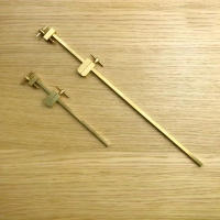 2Pcs Abrazadera De Madera Japonesa Para Trabajos De Carpintería Con Cuerpo Paralelo Y Punta De Latón Clip Auxiliar Para Posicionamiento De Tablas - details 6