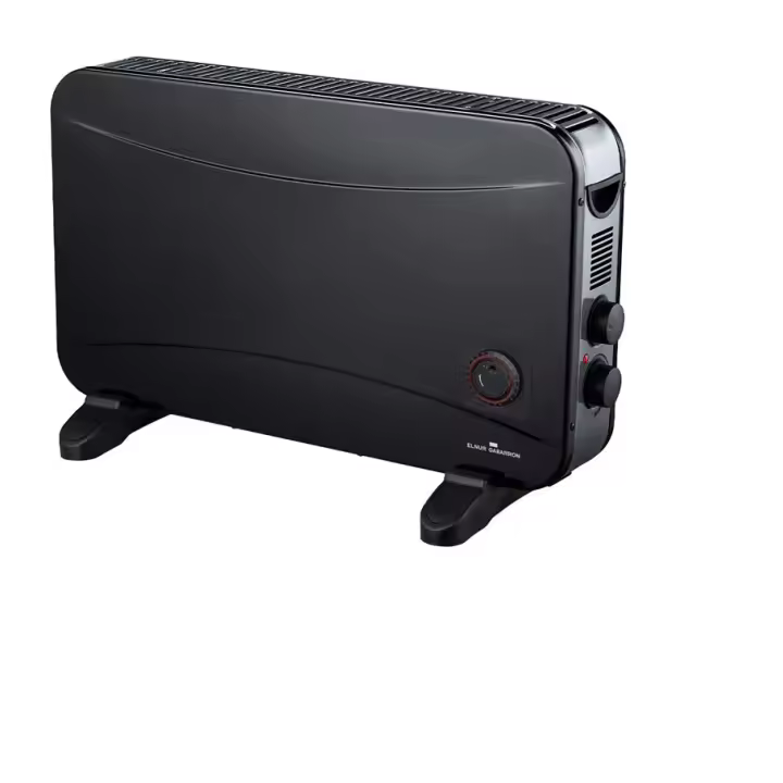CONVECTOR-RADIADOR ELÉCTRICO DE BAJO CONSUMO CP-TURBO GABARRON NEGRO - Eficiencia y calidez para tu hogar - 1