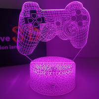 Lámpara De Ilusión 3D Cambiante De 16 Colores Con Gamepad Para PS4 No Disturb Gamer En Trabajo Luz Nocturna Para Hombres Adolescentes Y Niños - details 2