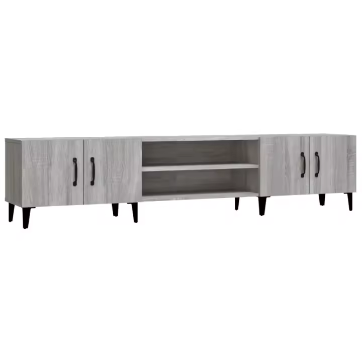 Mueble para TV madera contrachapada gris Sonoma 180x31,5x40 cm - 1
