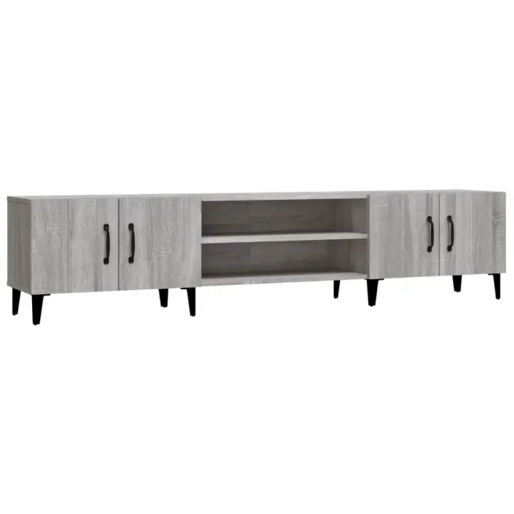 Mueble para TV madera contrachapada gris Sonoma 180x31,5x40 cm - 1