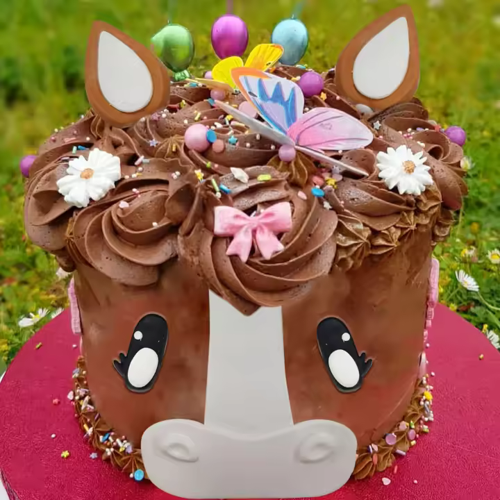 Decoración De Cumpleaños Para Pastel Con Pequeño Caballo Y Vaquero LaVenty Suministros Para Fiestas De Cumpleaños De Animal Resina - 1