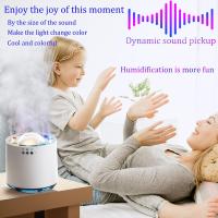 Pequeño Humidificador de niebla fría: Humidificador de escritorio personal USB para hogares de oficina, Humidificador para bebés con lámparas de ambiente, Humidificador ultrasónico, Humidificador de recogida dinámica, 6 puertos de pulverización, varios mo - details 2