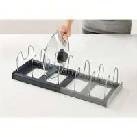Organizador De Cajón Cocina Expansible Rack Para Sartenes Y Ollas Espacioso Y Ahorrador De Espacio En Armarios De Cocina Material PP Multicolor - details 6