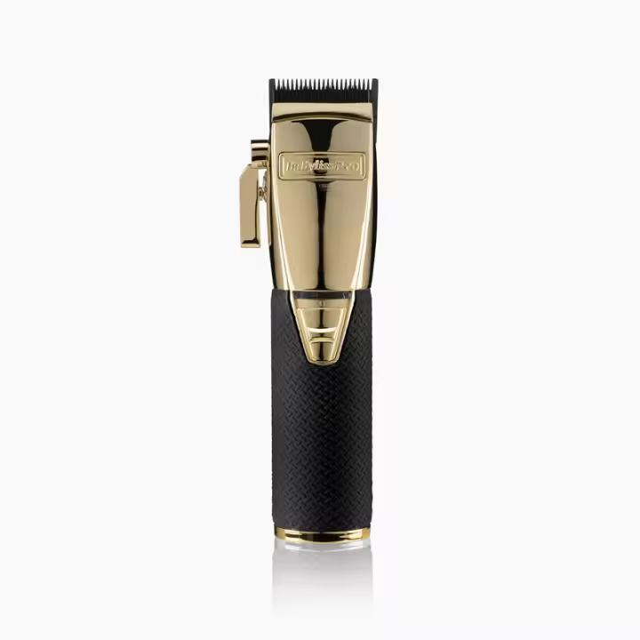 BabyLiss Pro Máquina Boost+ Gold Clipper - Máquina de Corte Inalámbrica - Color Dorado y Negro - FX8700GBPE - Cortapelos Profesional - Cuchillas Ajustables DLC Fade de 45mm - 1