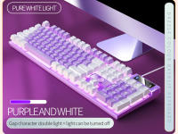 Teclado De Juego 104 Teclas Con Retroiluminación Colorida Teclado Mecánico Para Computadora Y Portátil Periféricos De Esports - details 3