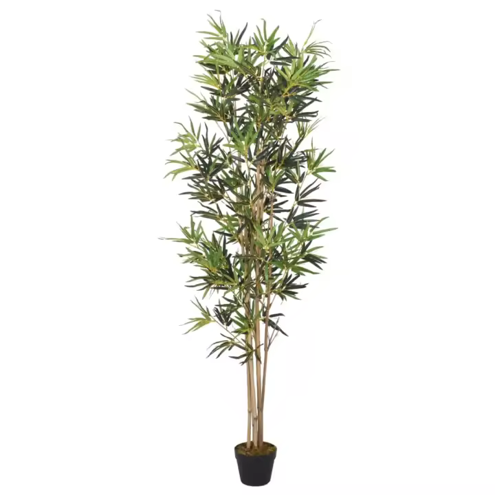 Árbol de Bambú artificial con 828 Hojas Verdes 150 cm - 1