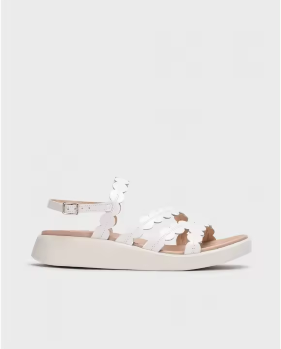 Sandalias Wonders Motril Blancas con Tira Ajustable - 1