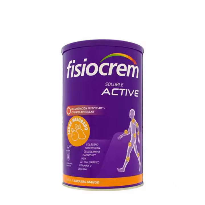 Fisiocrem active colágeno sabor naranja-mango 480 gr - 1