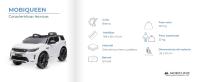 Mobiclinic Coche Eléctrico niño infantil Range Rover Pedal Eléctrico Mando Distancia MP3, Bluetooth, USB Luces Mobiqueen - details 1